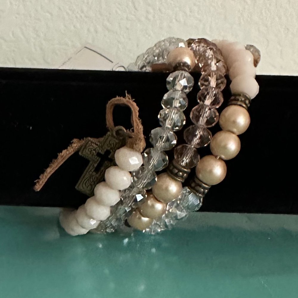 Women's Fashion Beaded Faith Wrap Bracelet